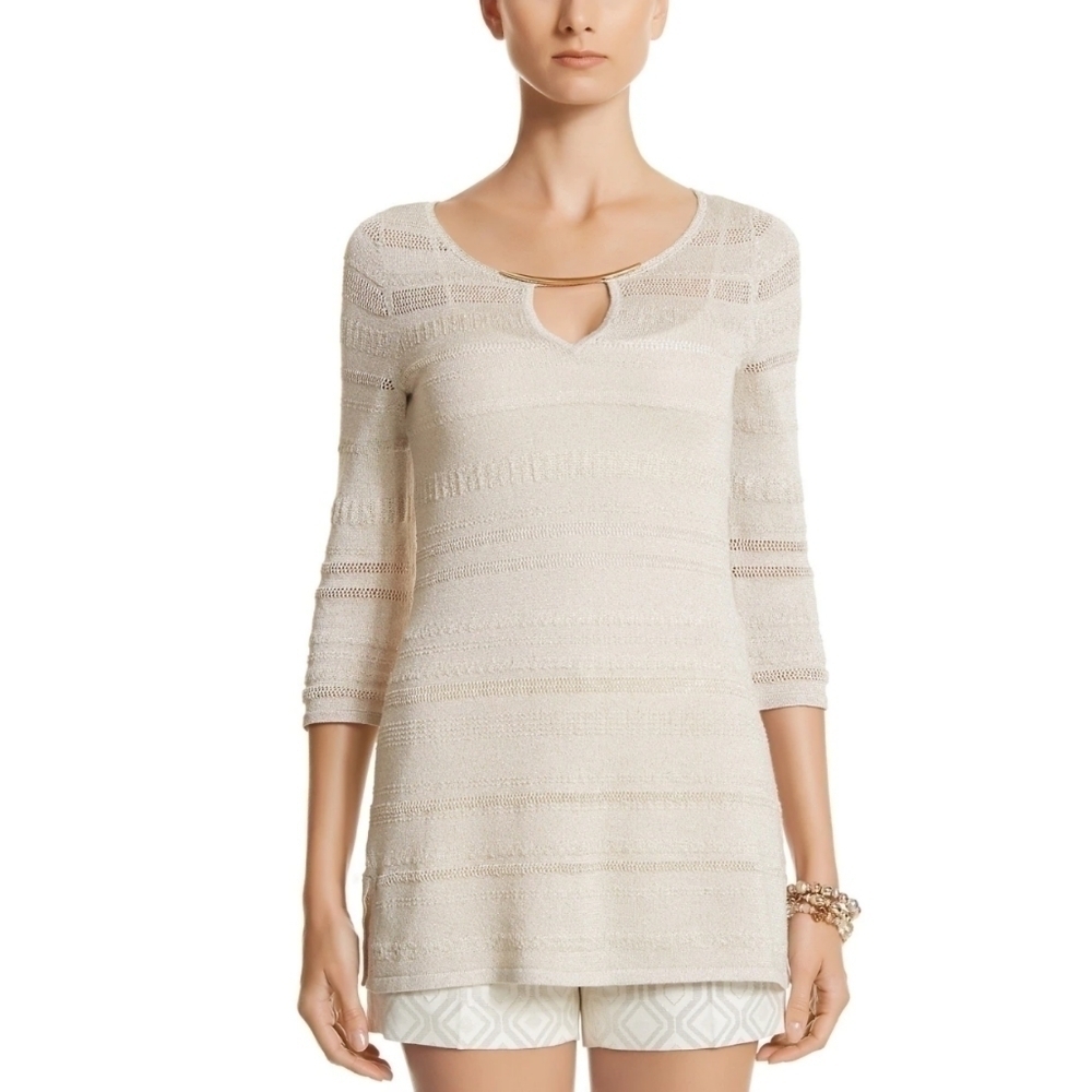 White House Black Market Keyhole Tunic